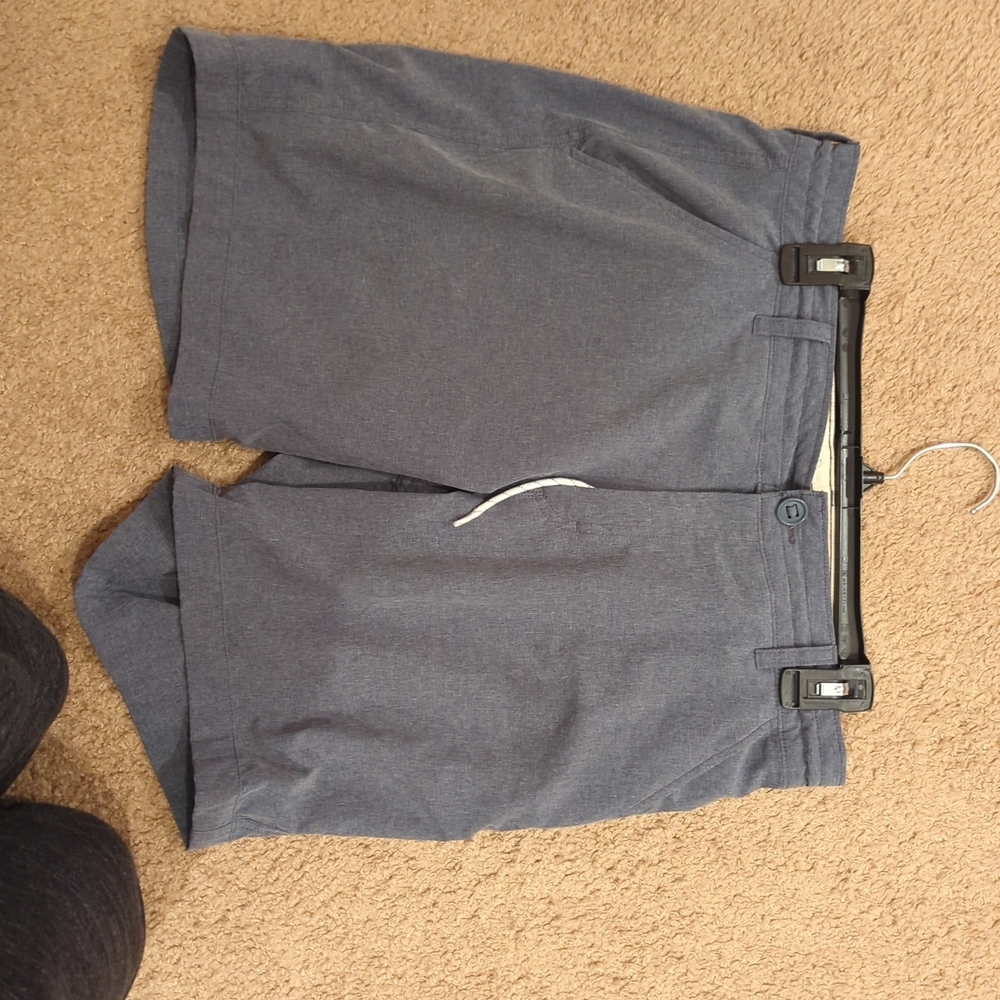 Wellen Shorts Mens 32 Blue Chino Drawstring Casual Preppy Performance